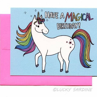 Magical Unicorn Birthday Greeting Card