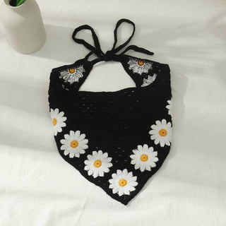 Sunflower Handmade Crochet Bandana