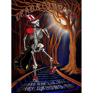 Dead & Company Greensboro Artist Edition Show Poster | Little Hippie