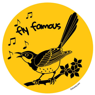 Fly Famous Mockingbird Baby Onesie